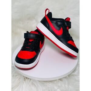 Gently Used $47 NIKE Nike Court Borough Low Recraft Dunks Air Force 7 Black Red